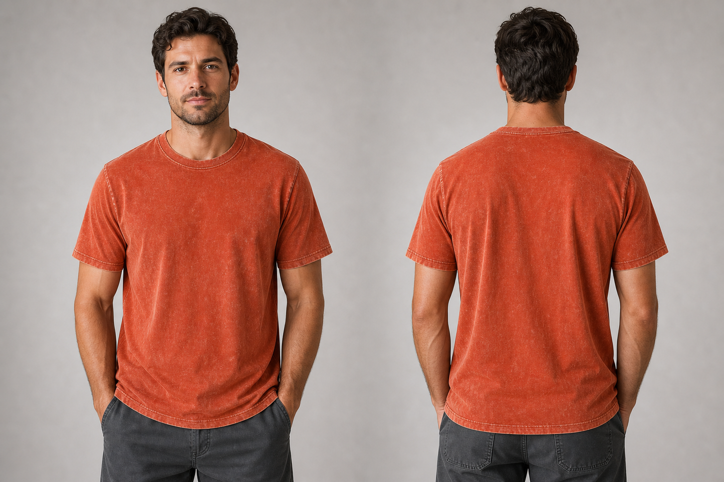DigiPrint Unisex Vintage Wash Shirt, 100% Premium Cotton