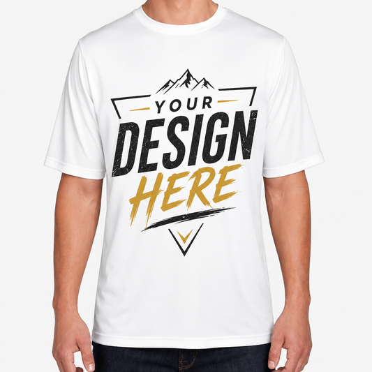 Unisex Short Sleeve T-Shirt 50 pcs, front or back only design, full color
