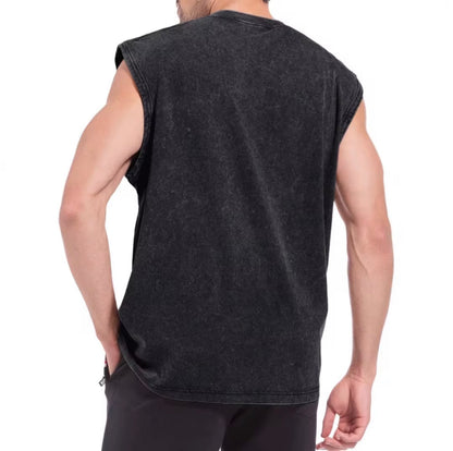 Digiprint Apparel Unisex Vintage Acid Wash Tank Top Front and Back