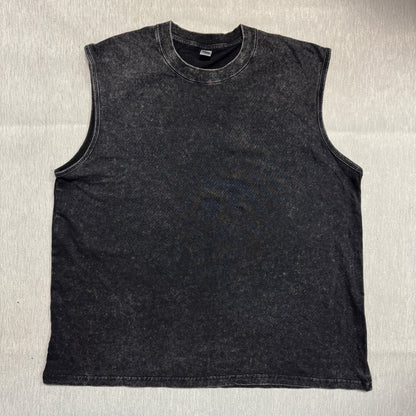 Digiprint Apparel Unisex Vintage Acid Wash Tank Top Front and Back