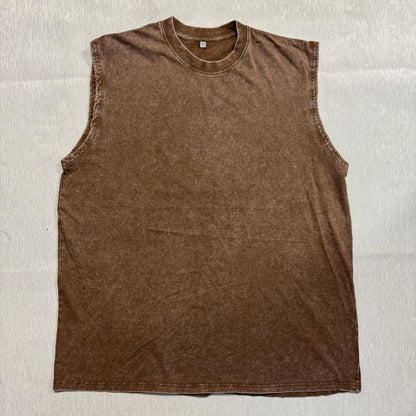 Digiprint Apparel Unisex Vintage Acid Wash Tank Top Front and Back