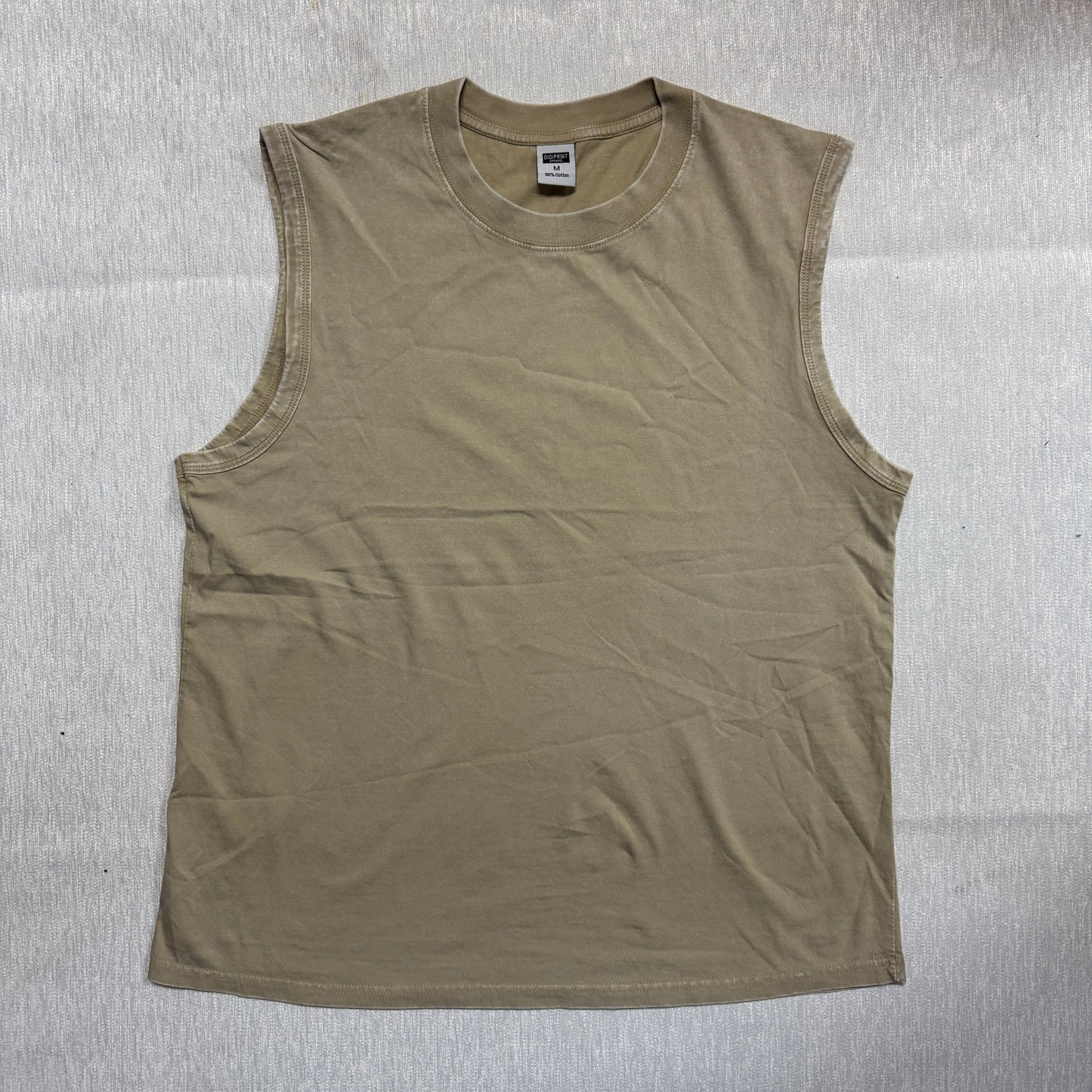Digiprint Apparel Unisex Vintage Acid Wash Tank Top Front and Back
