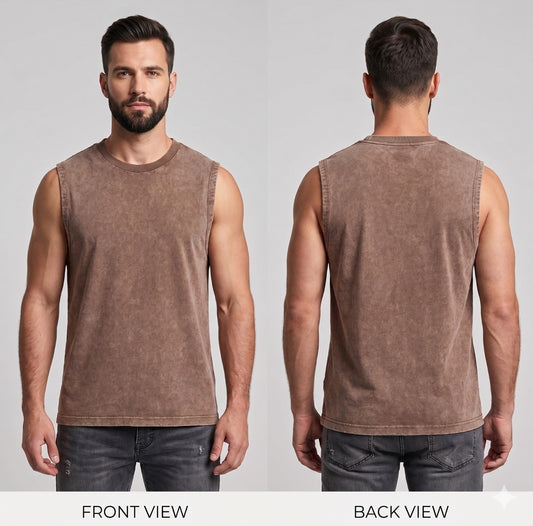 Digiprint Apparel Unisex Vintage Acid Wash Tank Top