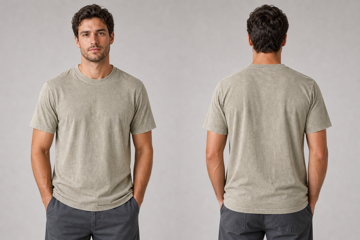 DigiPrint Unisex Vintage Wash Shirt, 100% Premium Cotton