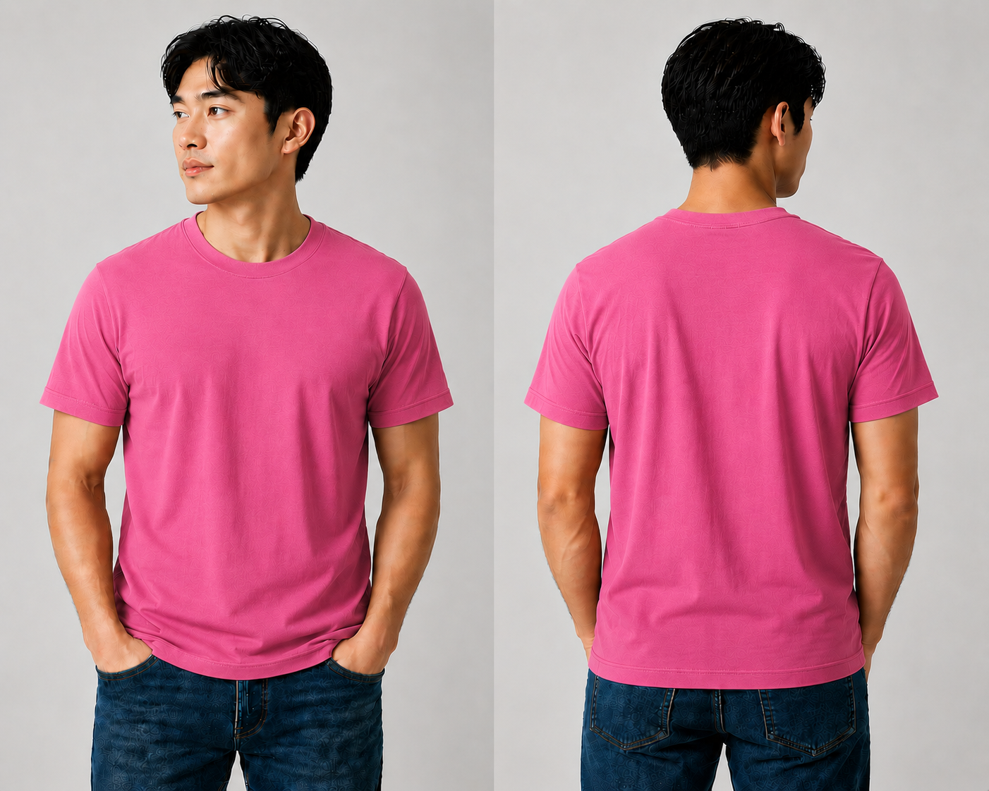 DigiPrint Unisex Light Cotton Shirt, 100% Premium Cotton Front and Back