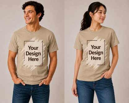 DigiPrint Unisex Soft Style Shirt, 100% Premium Cotton Front or Back