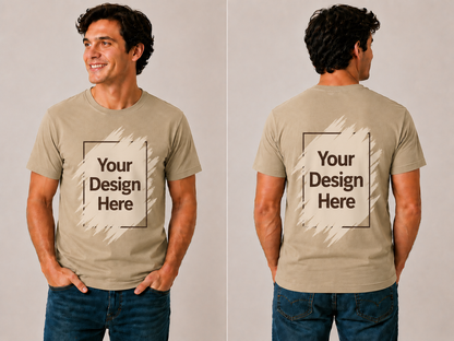 DigiPrint Unisex Soft Style Shirt, 100% Premium Cotton Front or Back