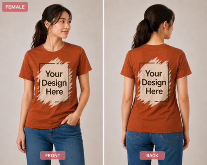 DigiPrint Unisex Tri-Blend Shirt Front or Back