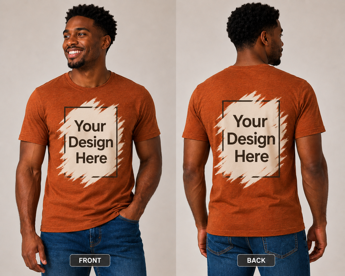 DigiPrint Unisex Tri-Blend Shirt Front or Back