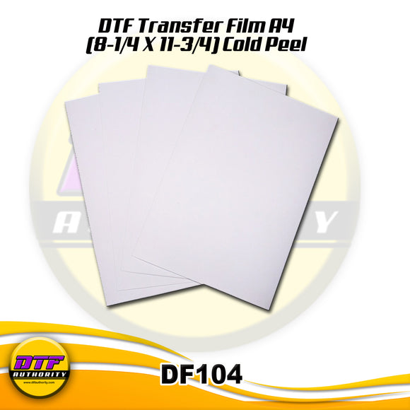 DTF Authority Transfer Film A4 (8-1/4 X 11-3/4) Cold Peel