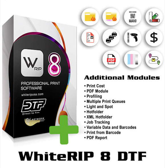 White RIP 8 DTF Software Extra Module